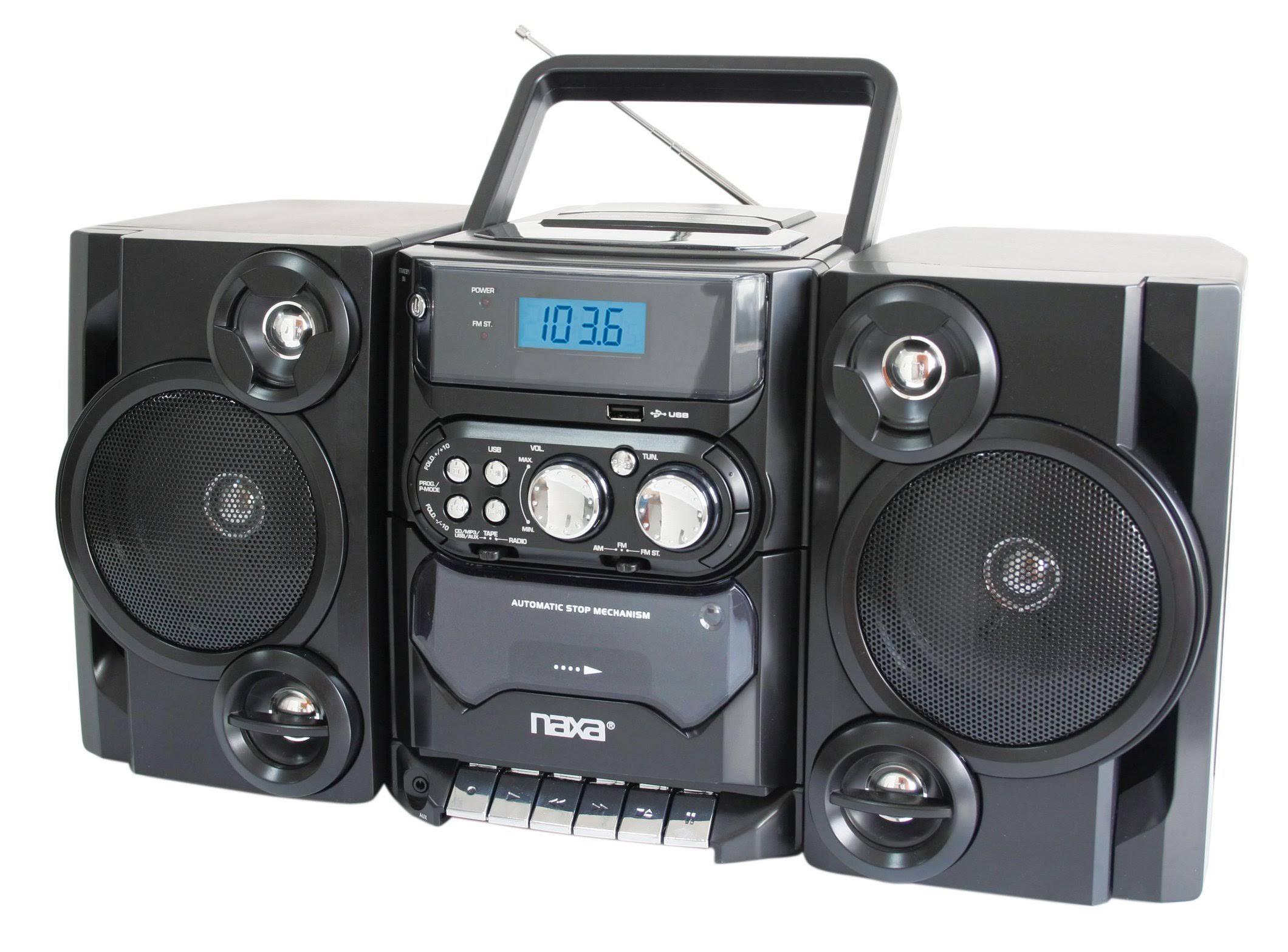 Portable MP3/CD Player with AM/FM Stereo Radio and Cassette Player M429320