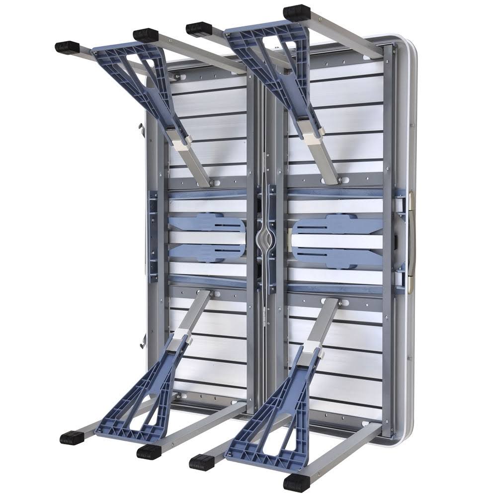 Aluminum Folding Camping Picnic Table with 4 Seats Portable Set S71844