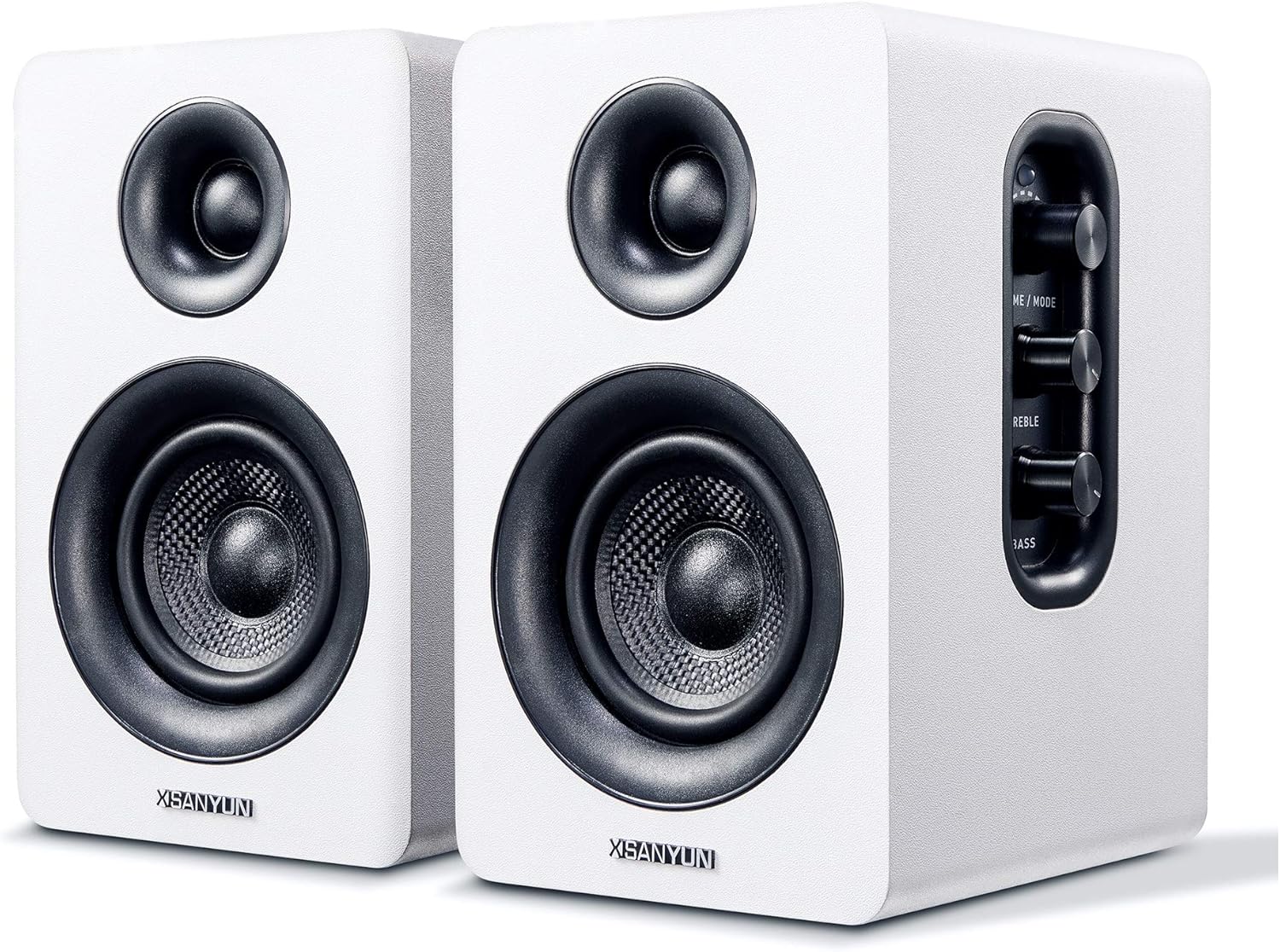 White 3 Active Bluetooth Bookshelf Speakers, Pair Y27452