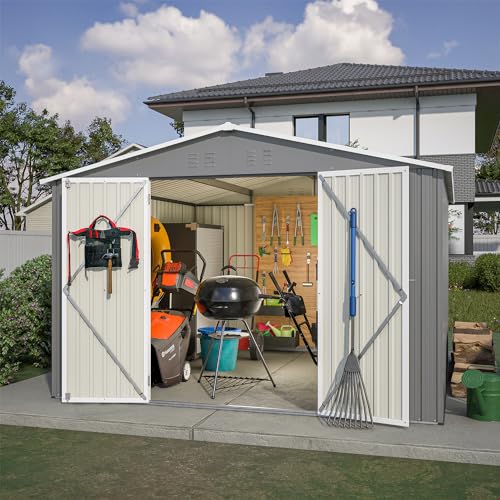 6x4 Ft Outdoor Storage Shed Black J338006