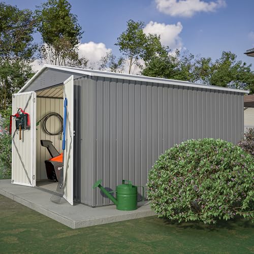 6x4 Ft Outdoor Storage Shed Black J338006