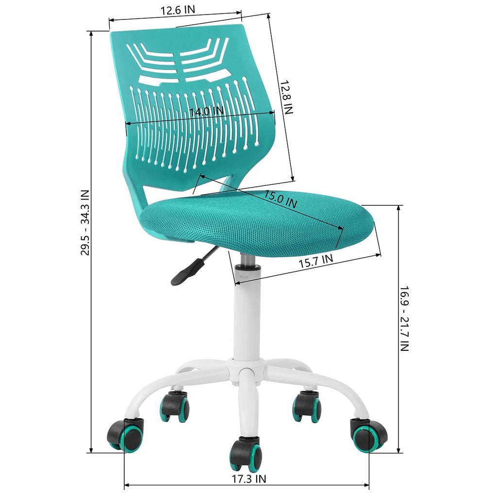AQUA Adjustable Height Rolling Office Chair Z4841