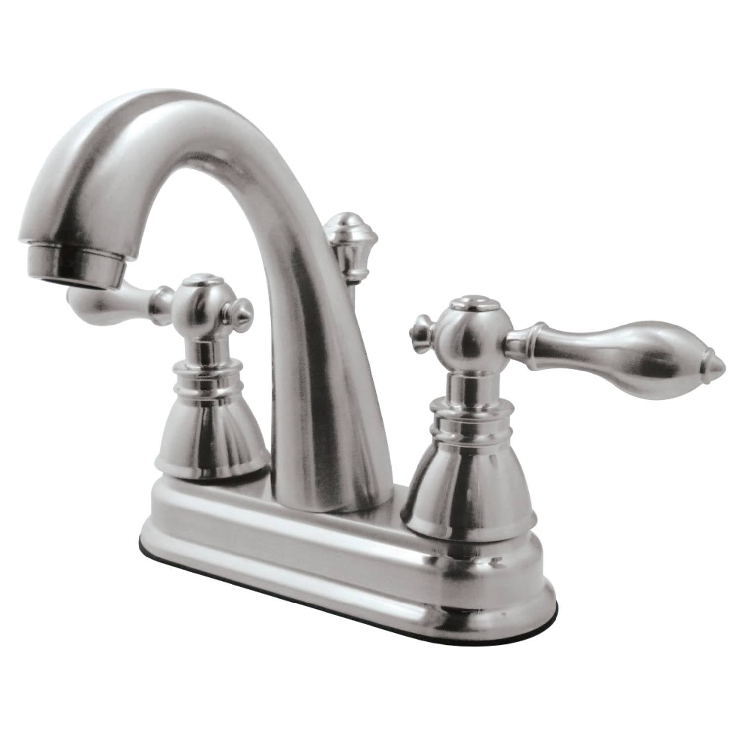 Satin Nickel Two-Handle Centerset Lavatory Faucet V4339