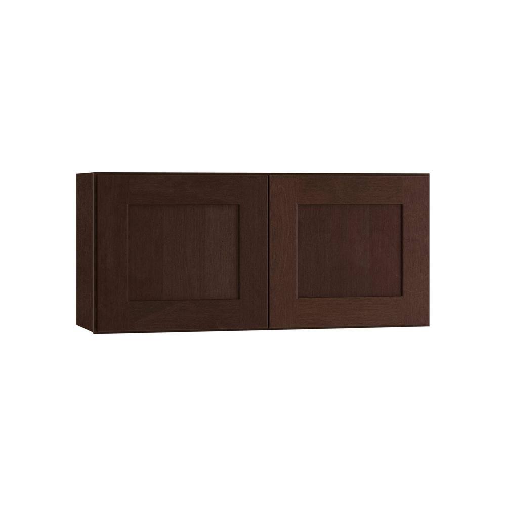 Plywood Shaker Wall Kitchen Cabinet Soft Close in Stained Mangani Z741