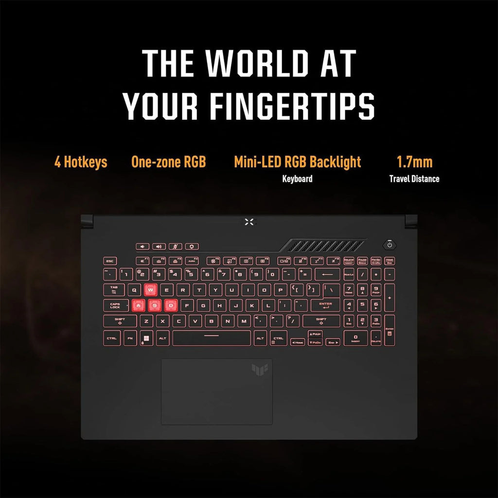 ASUS TUF A16 Gaming Laptop - AMD Ryzen 7 7445HS - RTX 4050 - Backlit Keyboard RGB - 16" WUXGA 144Hz - 32GB DDR5 RAM - 1TB PCIe SSD - Windows 11 - 2025 N518079