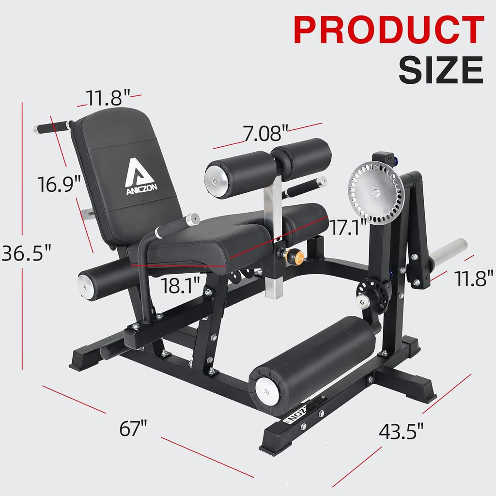 Leg Extension and Curl Machine with Adjustable Seat F30026