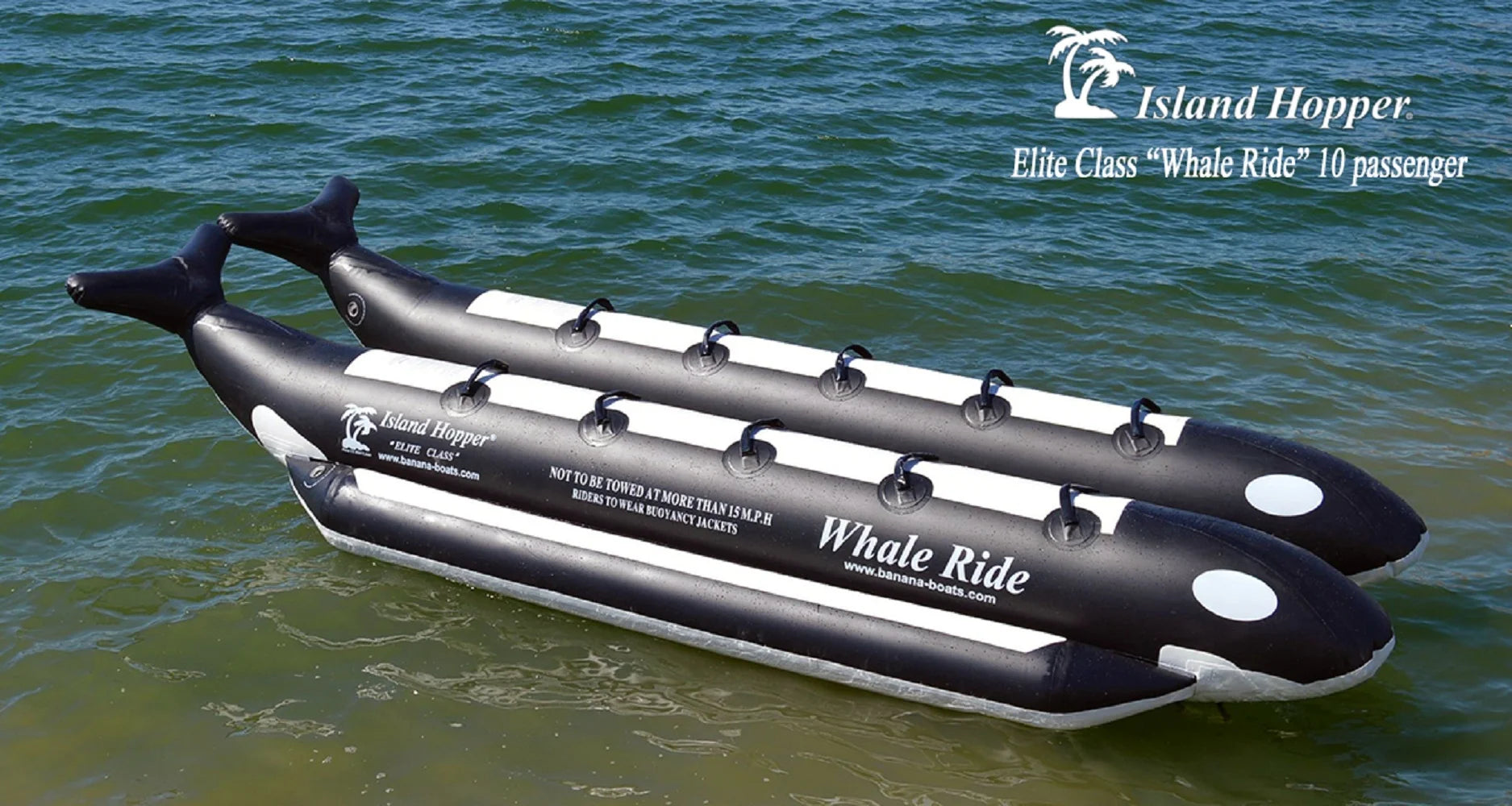 18' Inflatable 10 Person Banana Water Sled Y159870