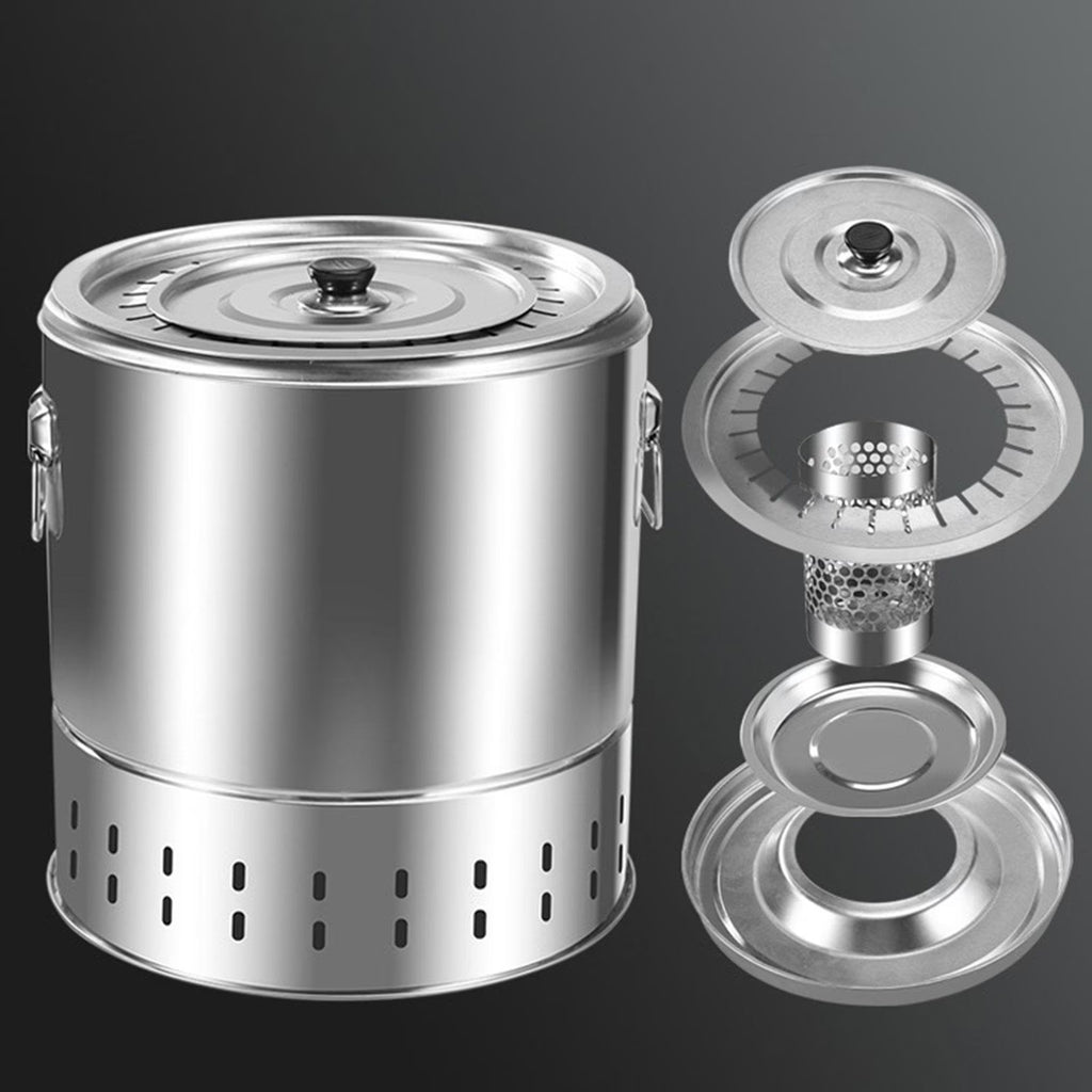 Compact Windproof Steel BBQ Grill Stovetop Q62129