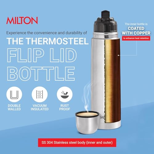 Silver Double Walled Vacuum Insulated Thermos 500 ml Stainless Steel W22762