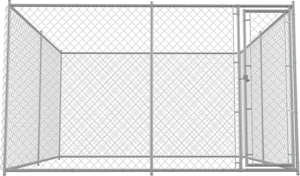 Large Dog Kennel Outdoor Heavy Duty Galvanized Chain Link Metal Dog Pen Enclosure L280
