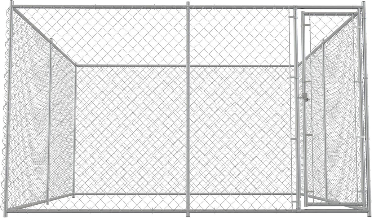 Large Dog Kennel Outdoor Heavy Duty Galvanized Chain Link Metal Dog Pen Enclosure L280