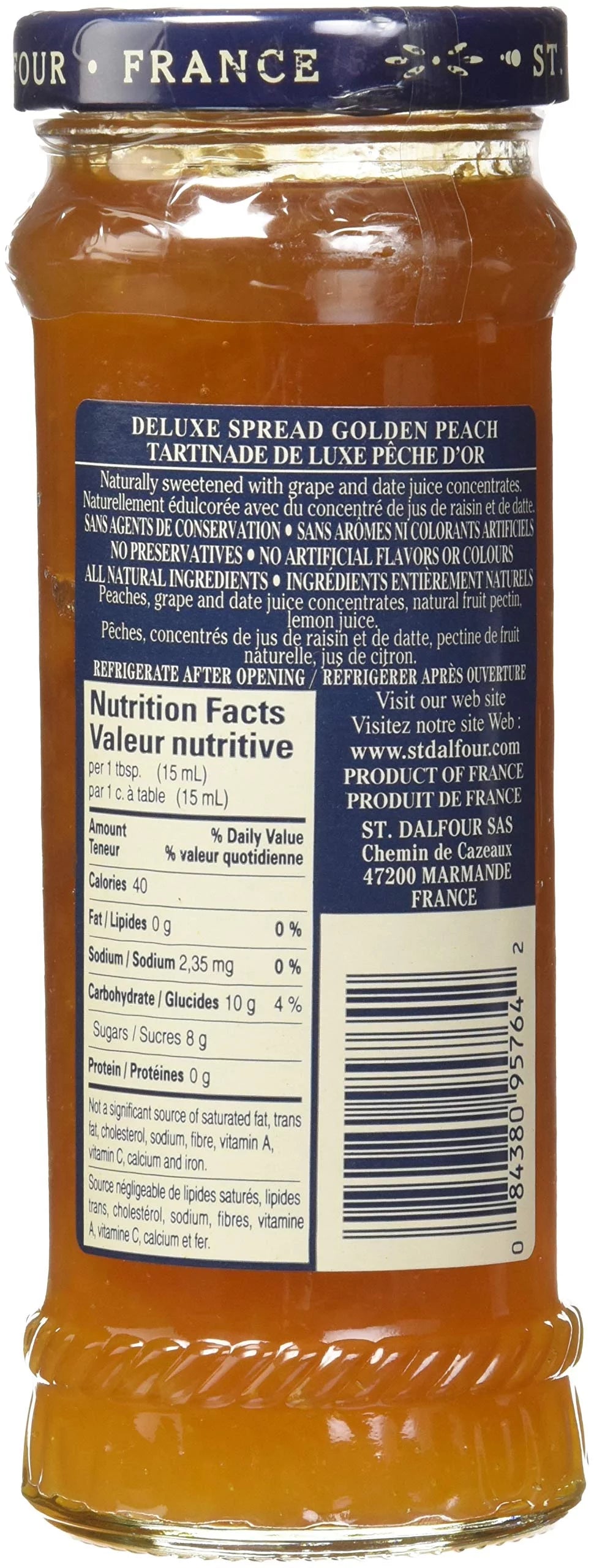 Peach 100% Fruit 10-Ounce (Pack of 6) U934538