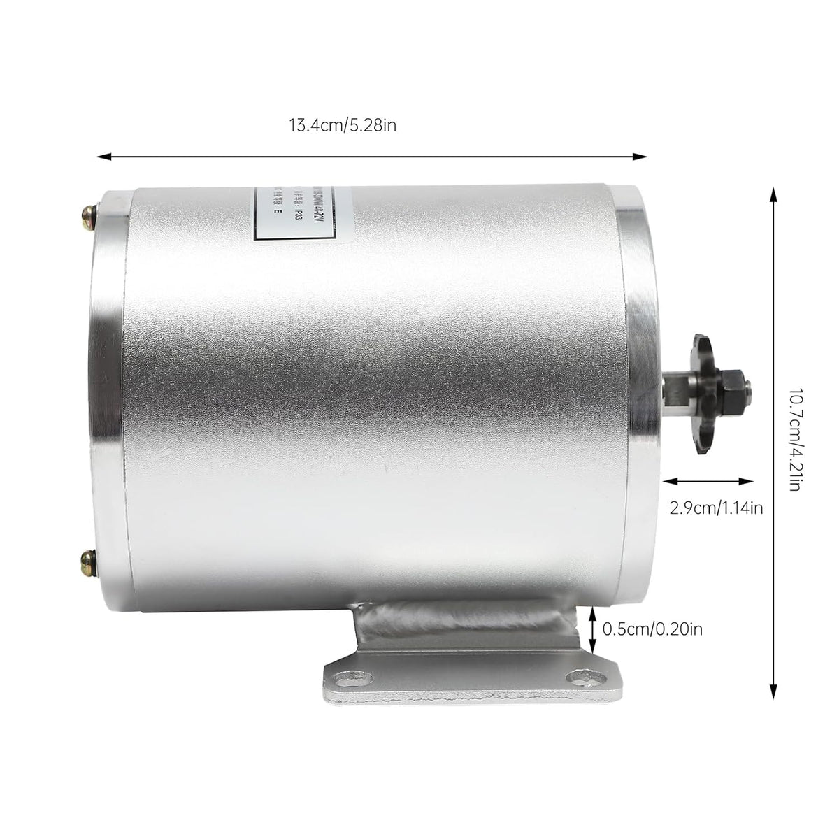 48-72V 3000W Brushless Motor Kit with Controller & Throttle E6442