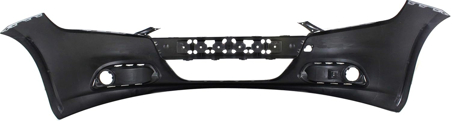 Front Bumper Cover Primed with Tow Hook Holes V4126
