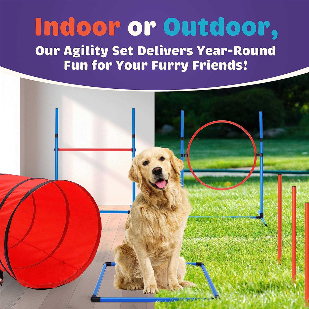 15 Piece Dog Agility Training Equipment Set E783672