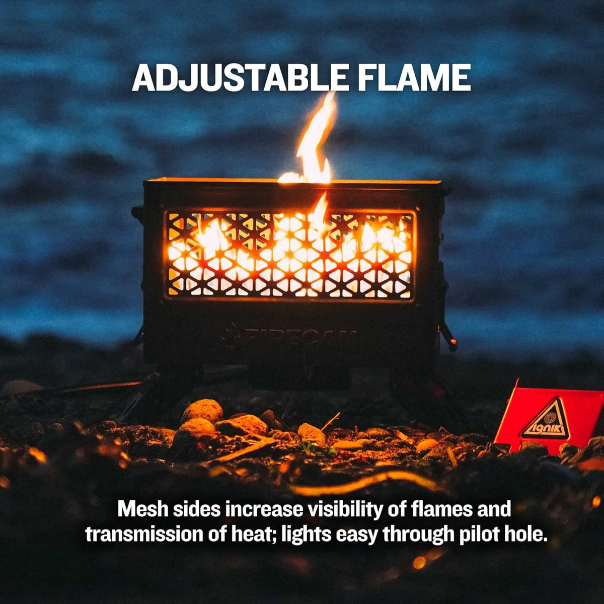 Portable Propane Fire Pit with Hose and Adjustable Regulator L719