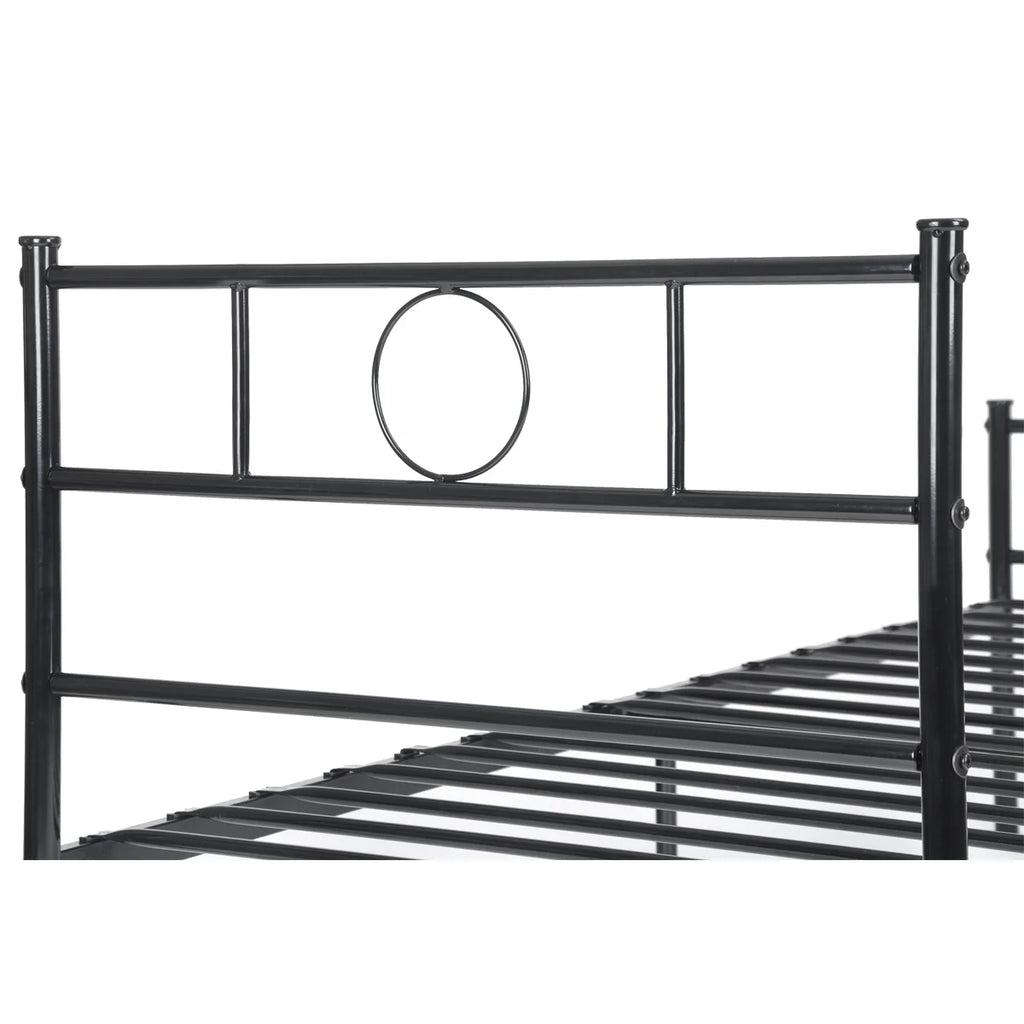 Black Metal Single Bed Frame H622