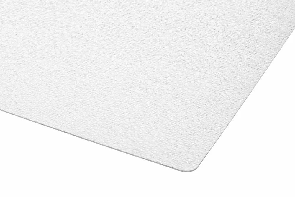 Clear Hard Floor Runner, 36 x 84 Inch, 2mm Thick Clear Vinyl Mat B2356