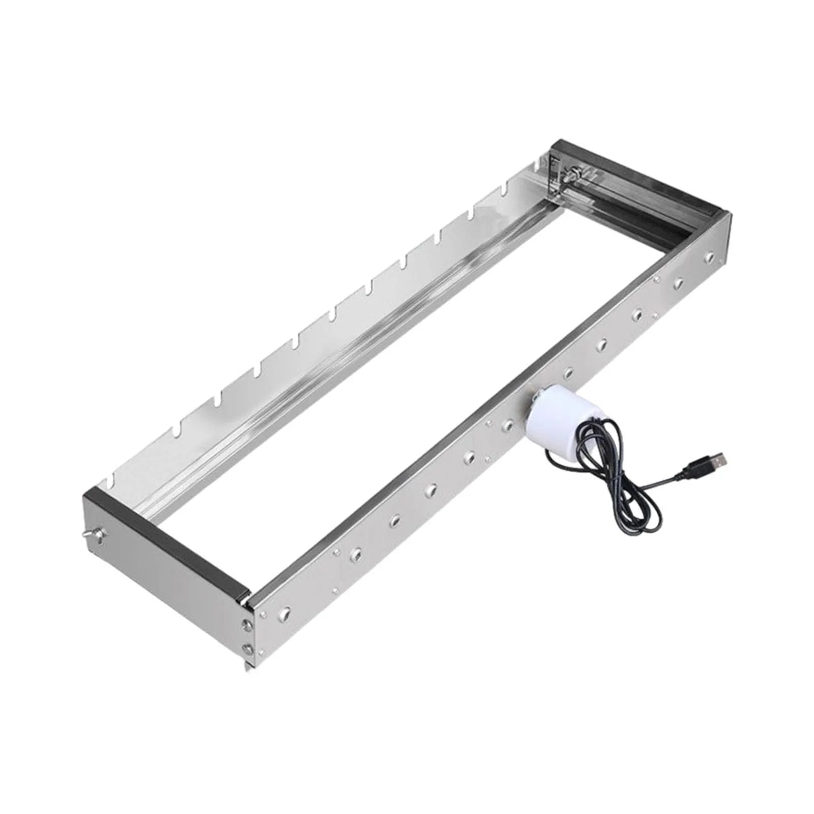 60cm Adjustable Width Rolling Heavy Duty BBQ Grill A742