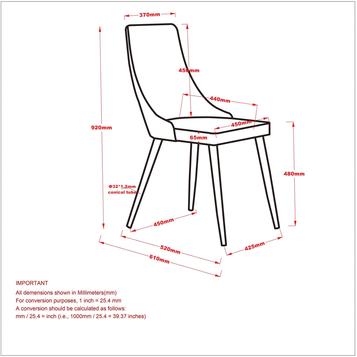 Grey Side Chair, Set of 2 Y73713