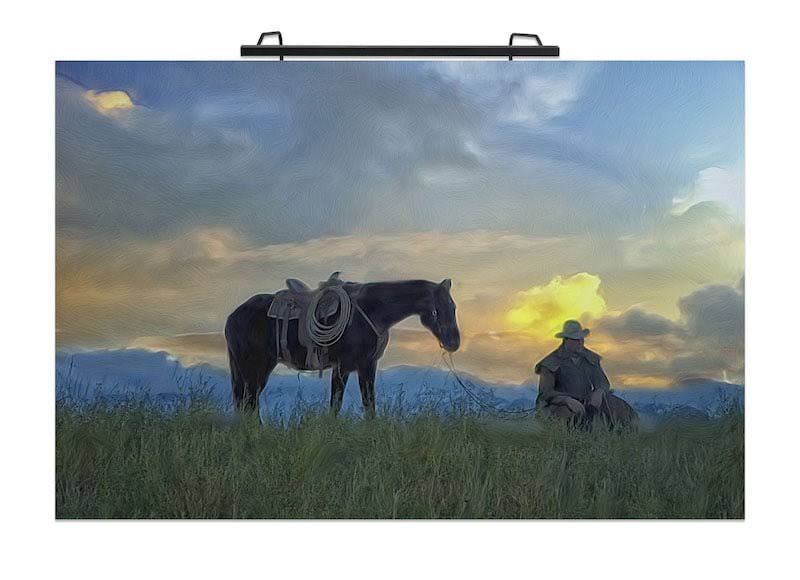 Slim Bar Style LED Art Light - 30” - Black - 2700K U189924