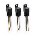 3pcs 5 Pin DC 36V 40A Car Motor Relay with Harness O18982