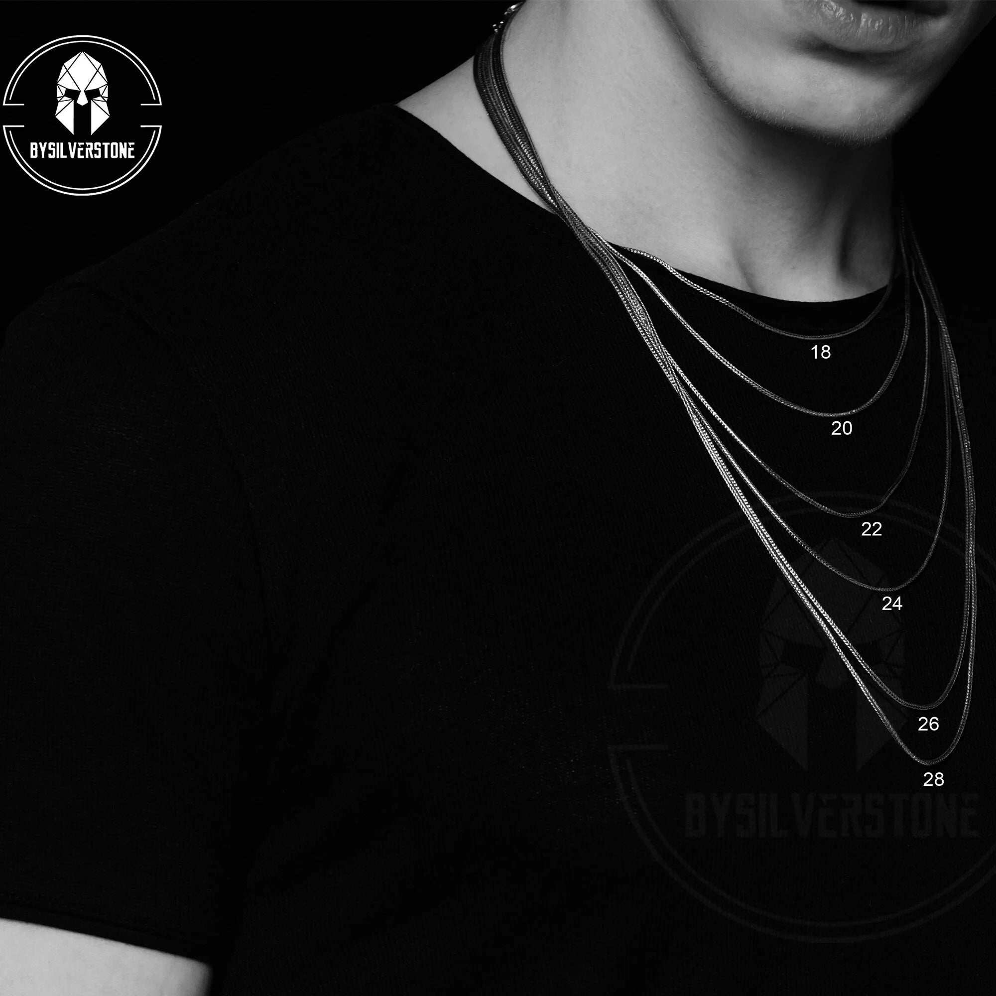 Silver Archangel Michael Cross Pendant Necklace I74825