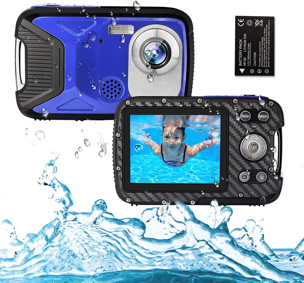 Waterproof Digital Camera with Flash 2.8 Inch LCD Orange Pack of 2 D35352