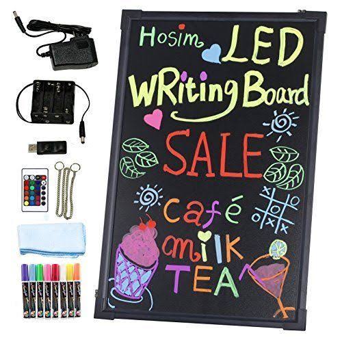 LED Message Writing Board with 8 Colors Markers R569323