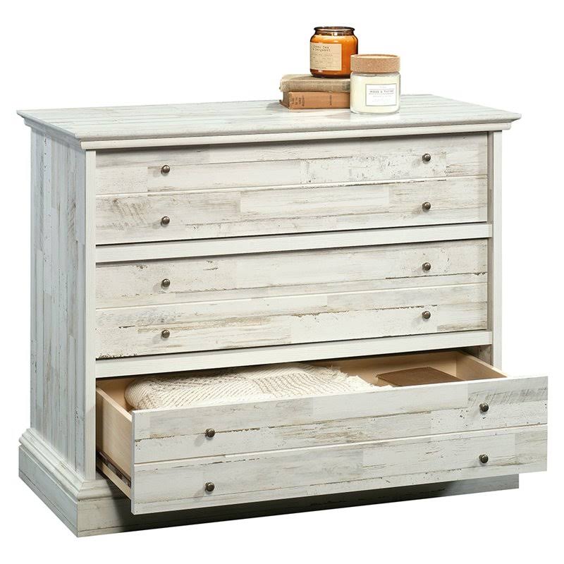 White Plank 3-Drawer Chest U991