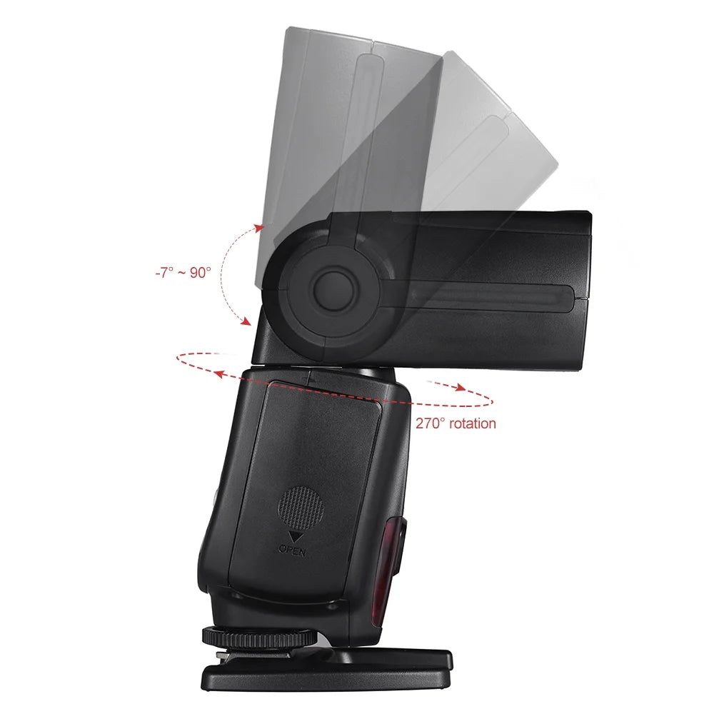 Wireless TTL Slave Flash Speedlite GN58 for Nikon DSLR Camera J61102