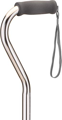 Large Base Offset Silver Quad Cane X10534