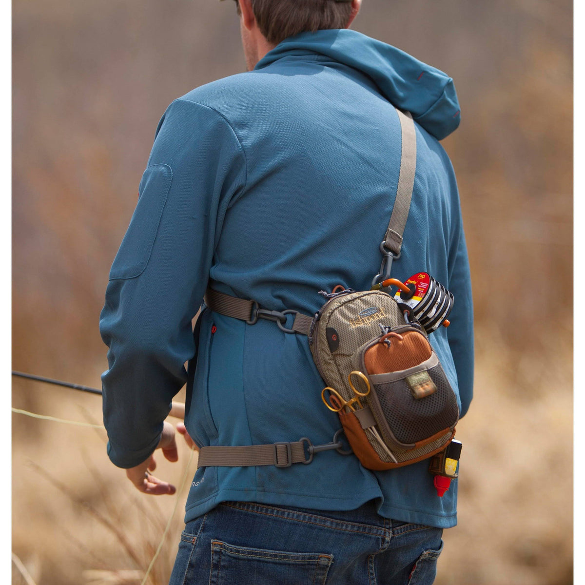 Sand Saddle Brown Vertical Chest Pack N8027