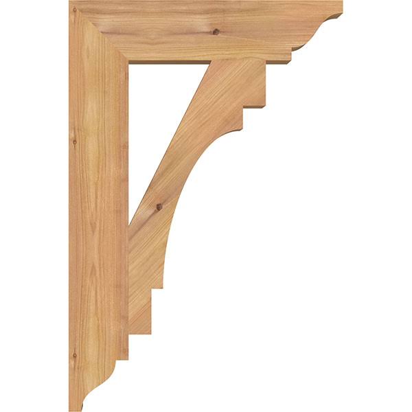 3 1/2x22W x 16x22D x 24x22H Merced Traditional Smooth Bracket, Western Red Cedar N15100