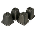 Set of 4 Black 6 Inch Furniture Risers L63399