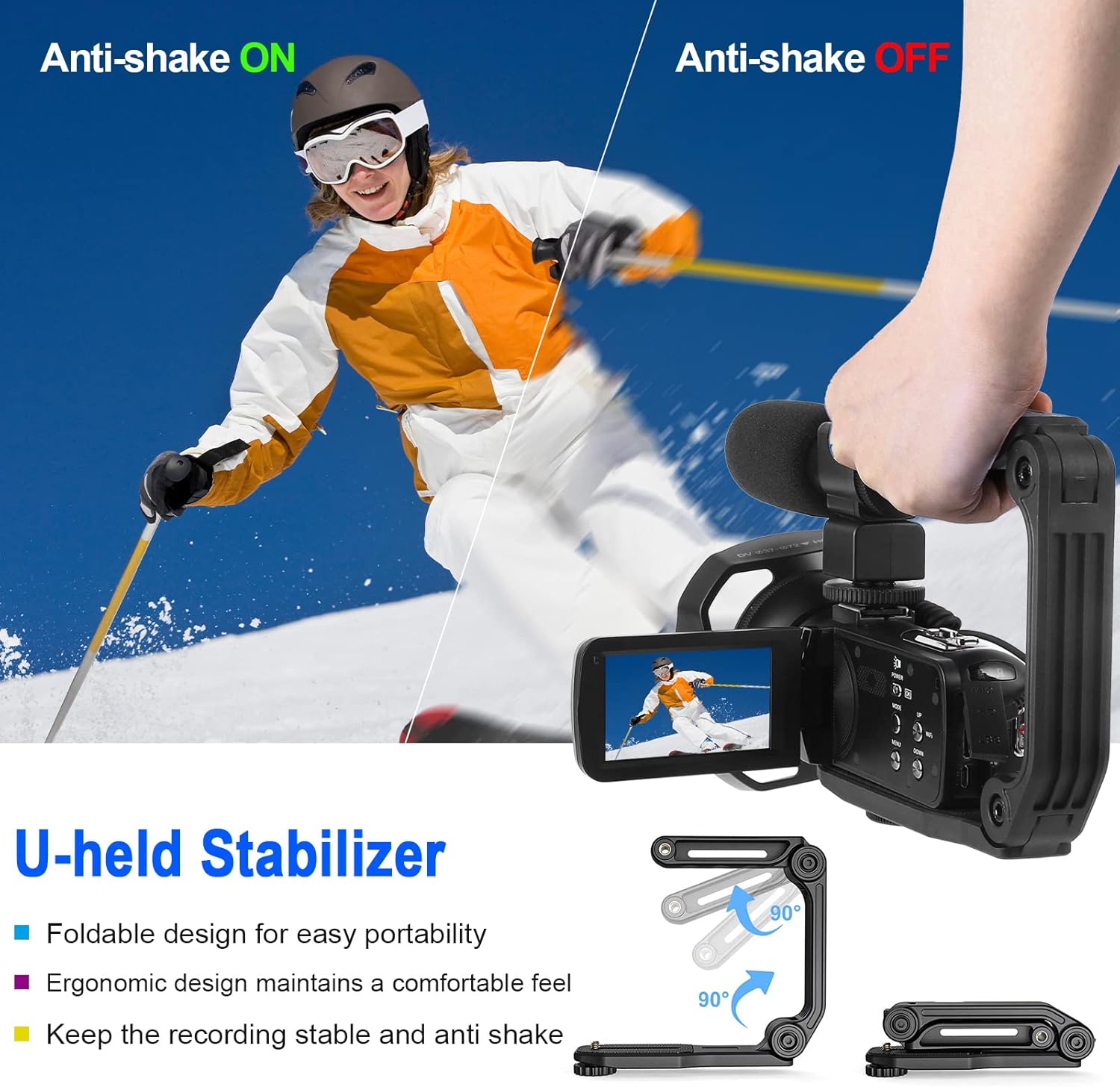4k 60fps Video Camera with 18x Manual Zoom & IR Night Vision N5279