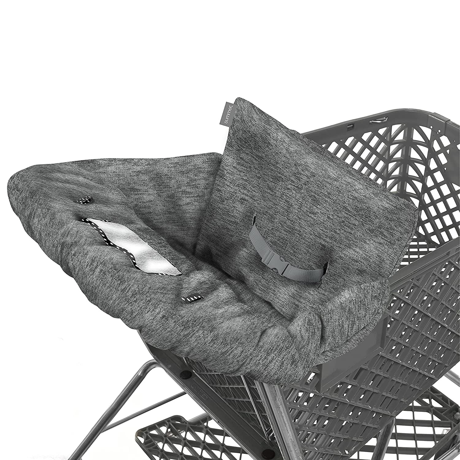 2-in-1 Full Coverage Shopping Cart Cover and High Chair Cover with Removable Seat Positioner Z329278