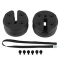 4pcs Tent Shade Canopy Water Fillable Weight Plates Black B92567
