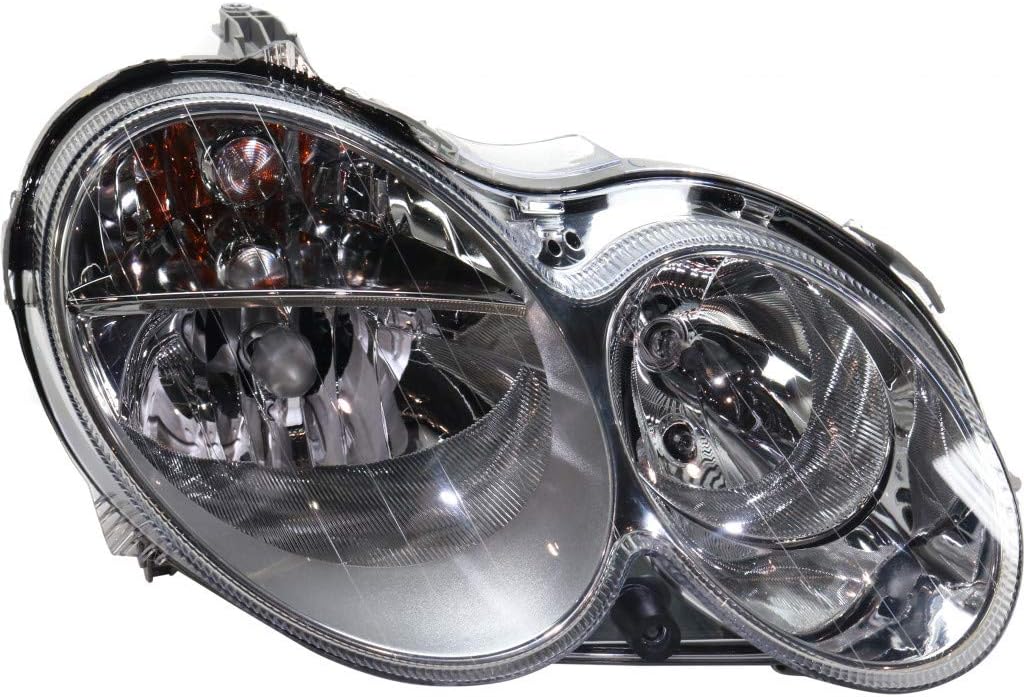 Passenger Side Halogen Headlight Assembly for Mercedes-Benz C55 AMG CLK320 CLK350 CLK500 CLK55 AMG Sedan Wagon 2002 2003 2004 2005 2006 Y914