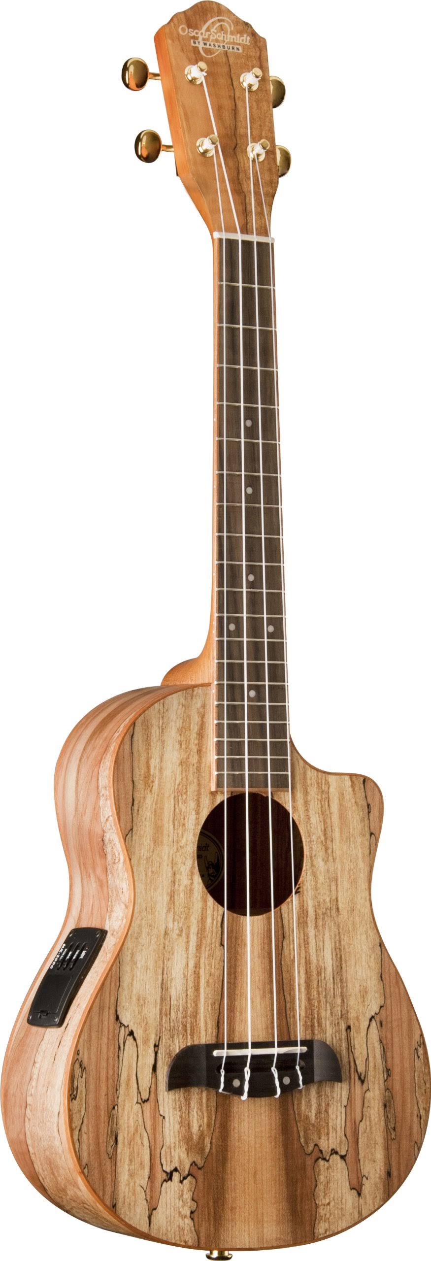 Spalted Maple Acoustic-Electric Tenor Ukulele F602869