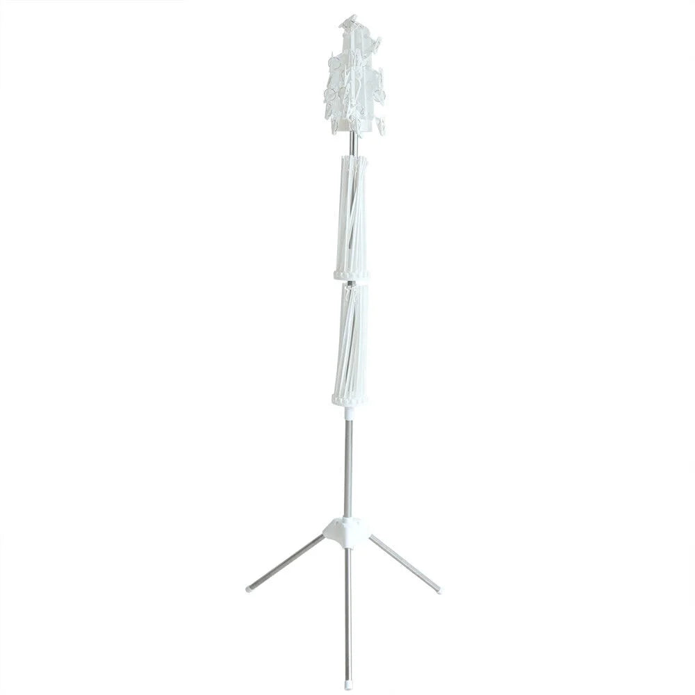 Folding 360° Rotation Clothes Drying Rack Tripod Laundry Hanger Stand J26352