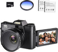 4K Digital Vlogging Camera with WiFi, 48MP, 3.0" IPS Flip Screen, 16X Digital Zoom K258968