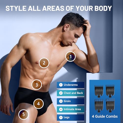 Waterproof Electric Body Hair Trimmer with Ceramic Blade Z81604