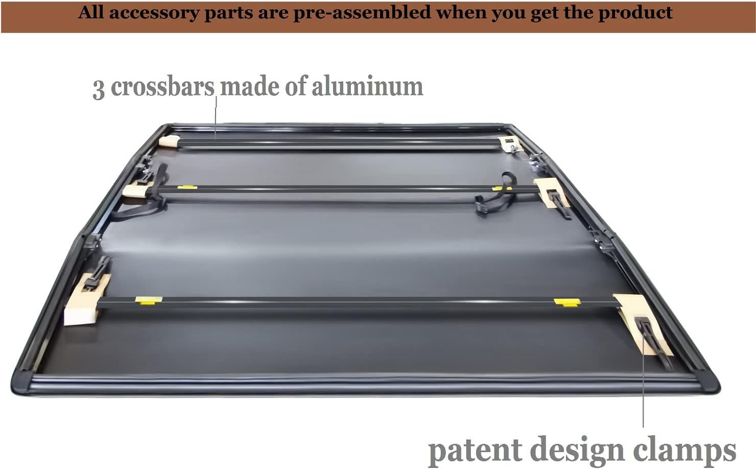Soft Tri-Fold Truck Tonneau Cover for 5ft Bed T828