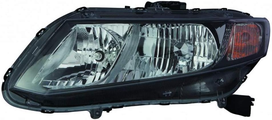 Headlight Assembly for Honda Civic Coupe 2013 2014 Passenger Side G7327
