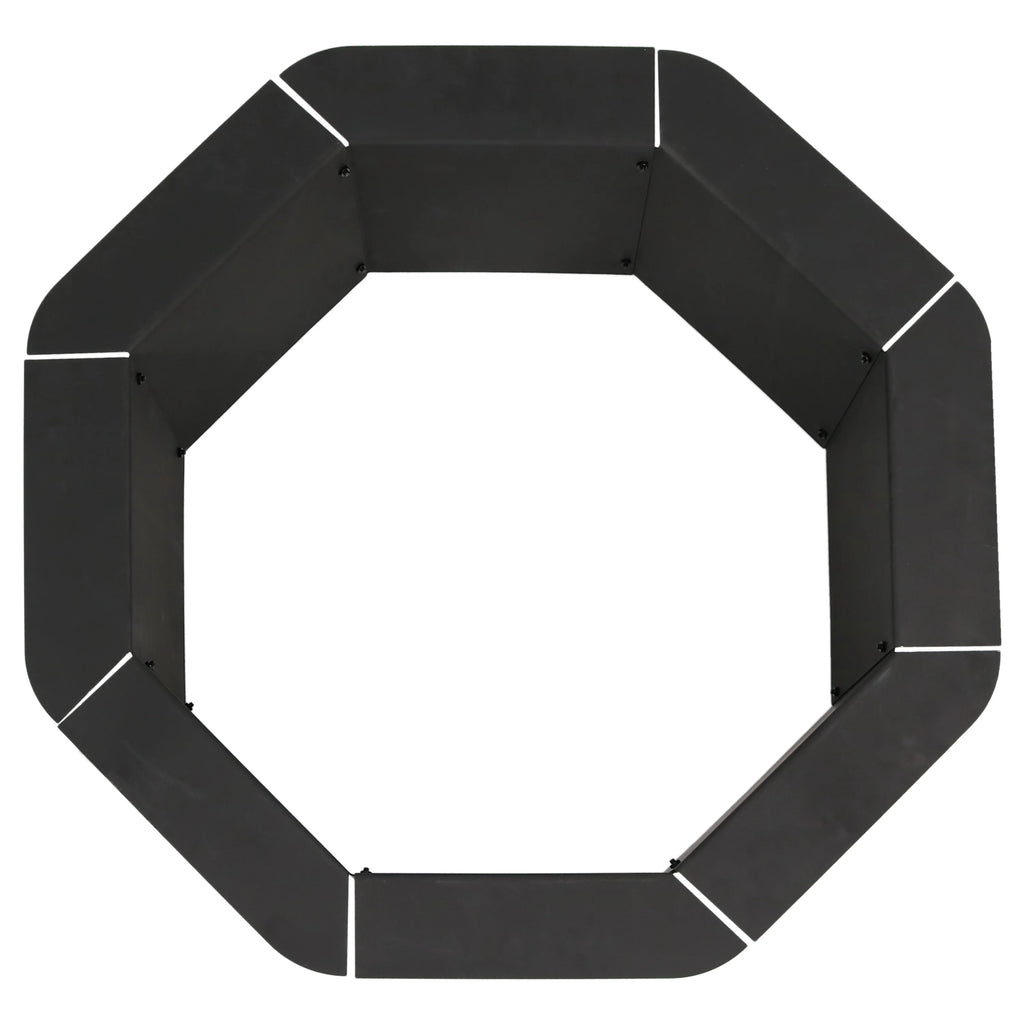 Octagon Heavy-Duty Steel Fire Pit Ring - 30" Inside Diameter N717677