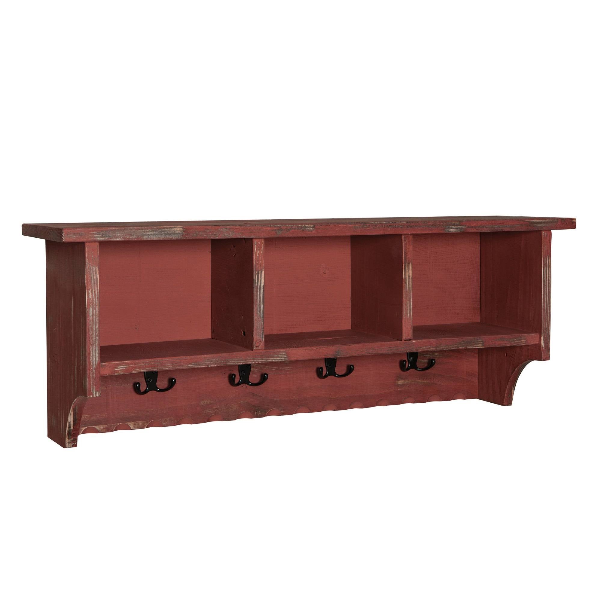 Blue Coat Hook with Storage Cubbies W502