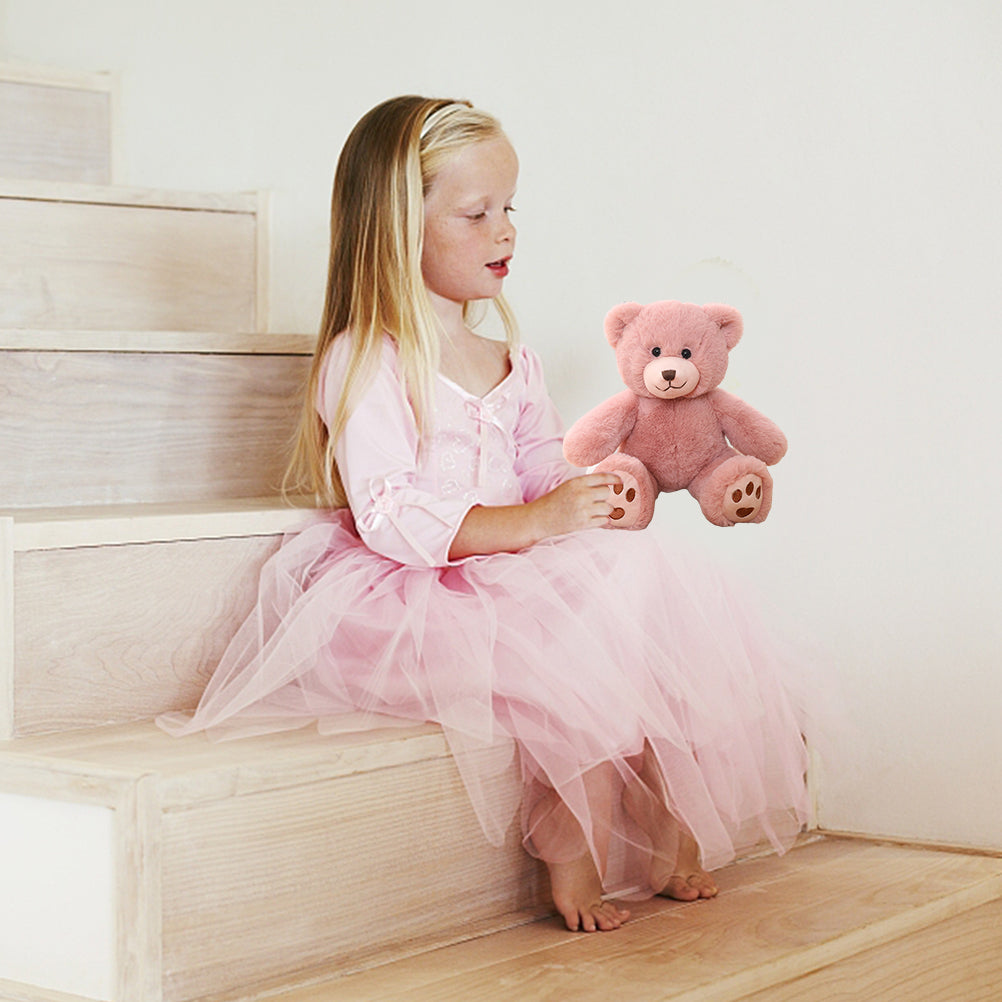 Teddy Bear Plush Toy with Pearl Chain Clasp V258794