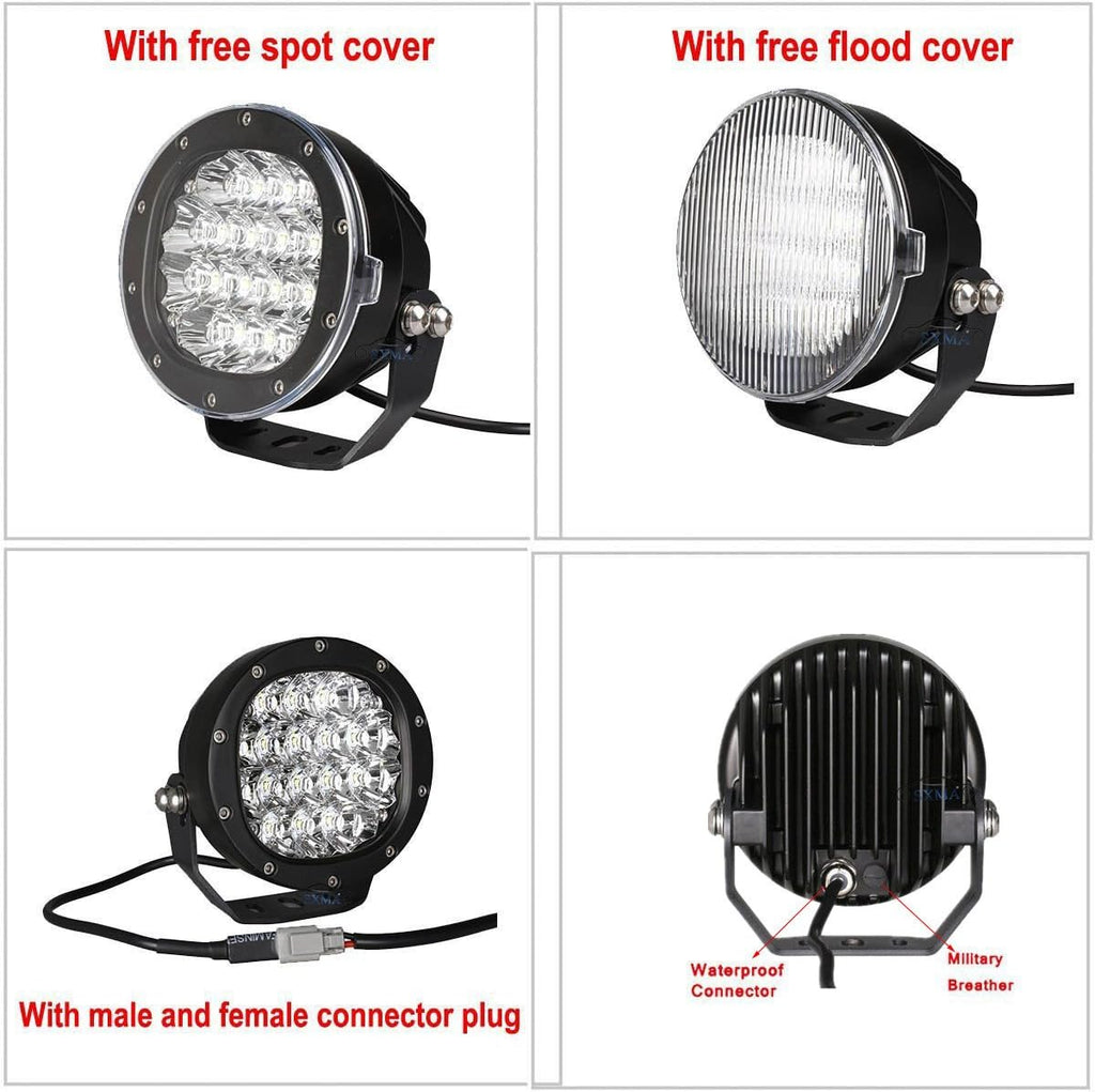 5 Inch Round LED Driving Light 80W 8000LM Spotlights R554
