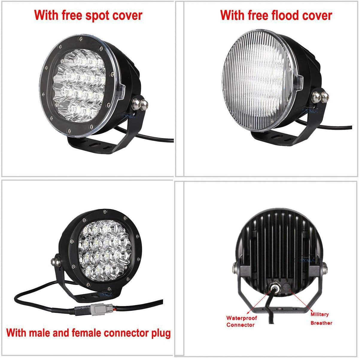 5 Inch Round LED Driving Light 80W 8000LM Spotlights R554